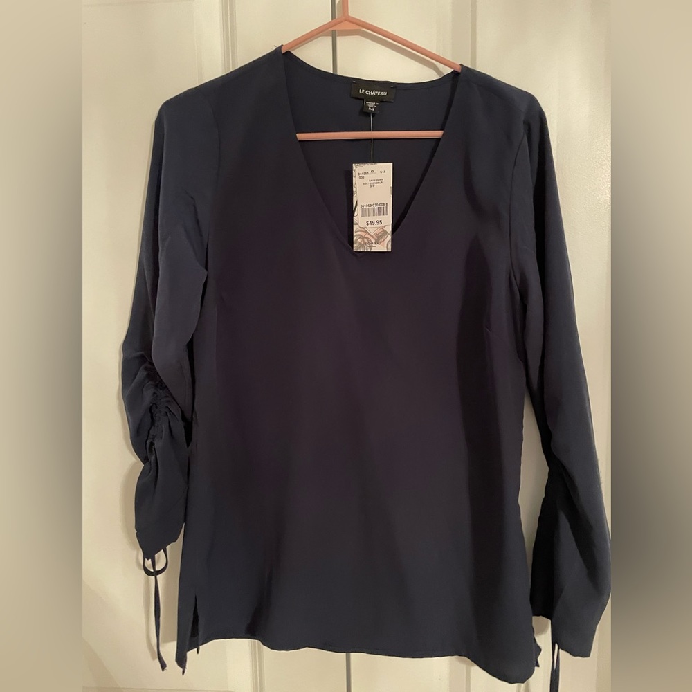 NWT le chateau navy blouse